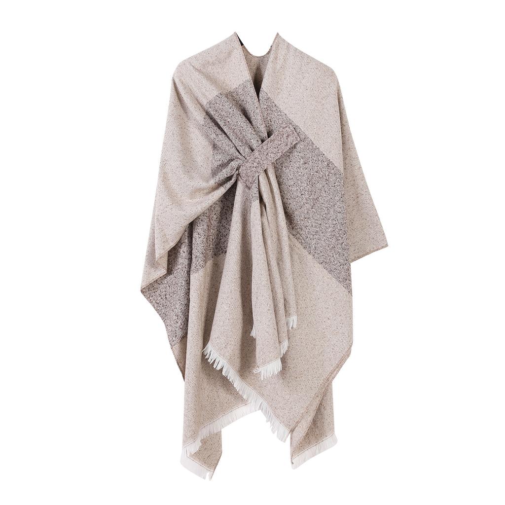 Ladies' Fashionable Knitted Shawl, High-end Travel Wear, Imitation Cashmere Cloak