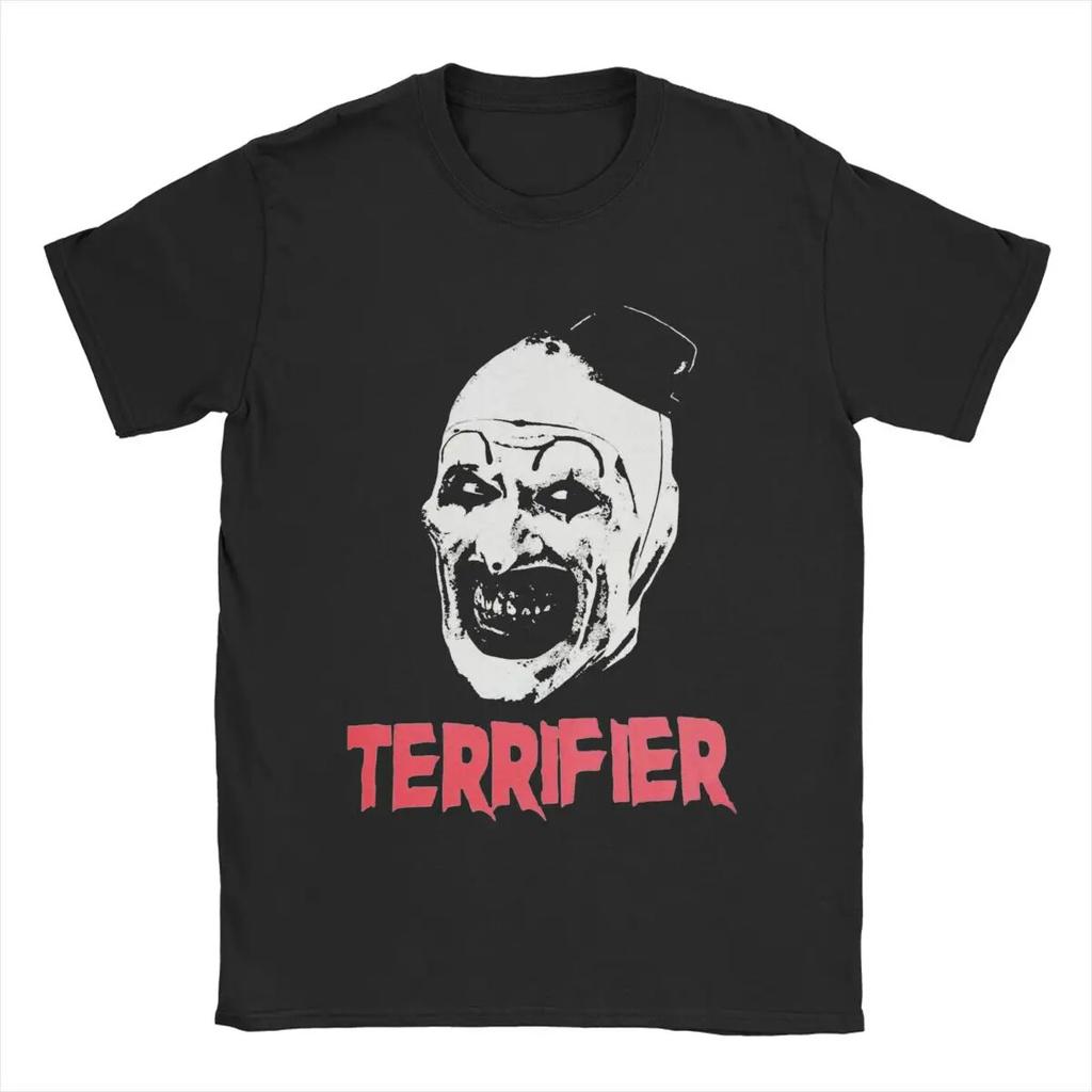 Men's Terrifier Clown T Shirt 100% Cotton Clothes Funny Short Sleeve Round Colla