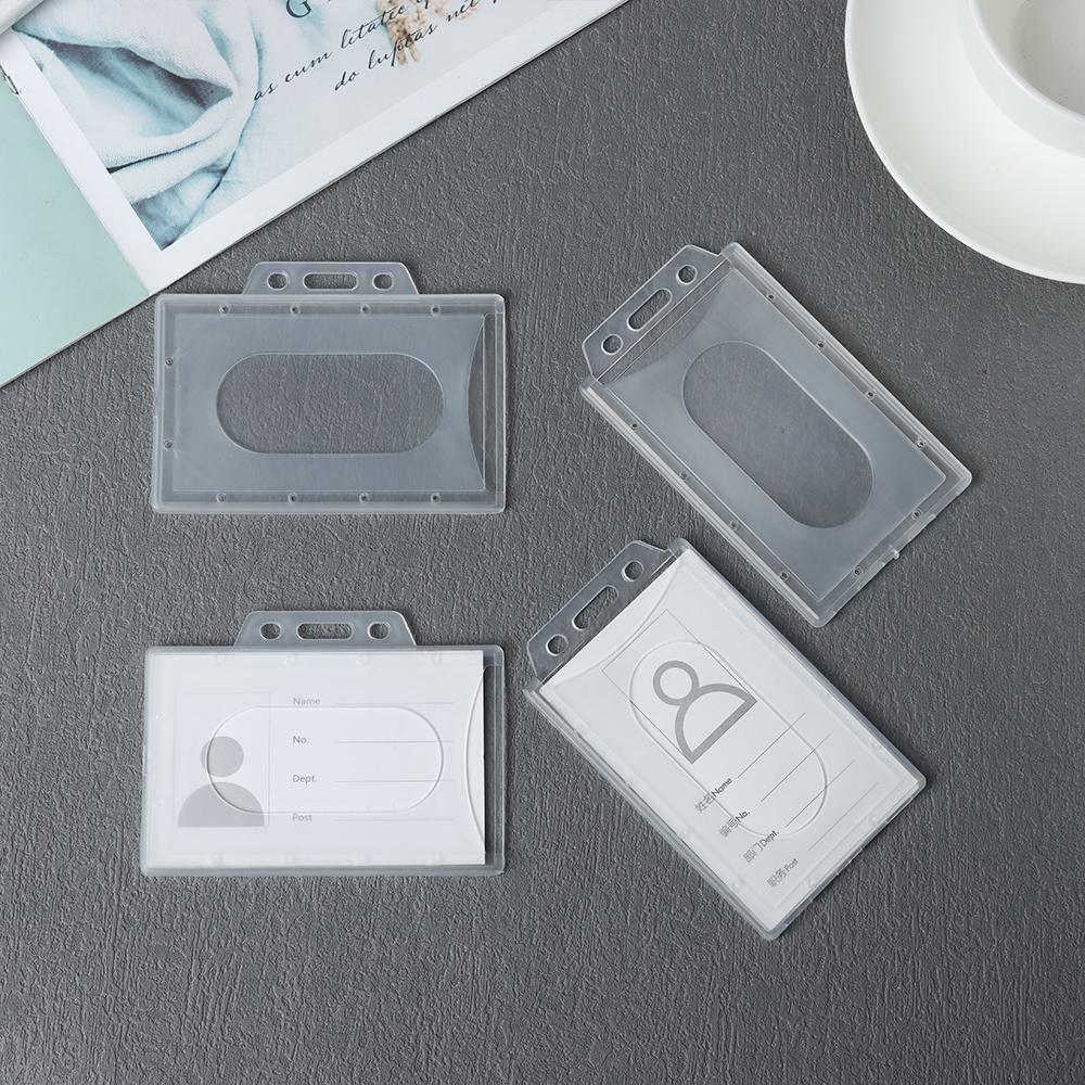 Multi-use Protector Cover Badge Office School Name Card Card Sleeve ID Card Pouch Work Card Holders