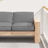 Gray Cushion 80 x 80 x 12 cm Oxford Fabric
