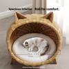 Cat Off the Ground Breathable Rattan Nest Cat Litter Cat Bed Cat Closed Summer Tent Kennel