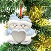 Decorative Christmas Tree Pendant Cartoon DIY Christmas Pendants Snowman Car Pendant  Wedding Party