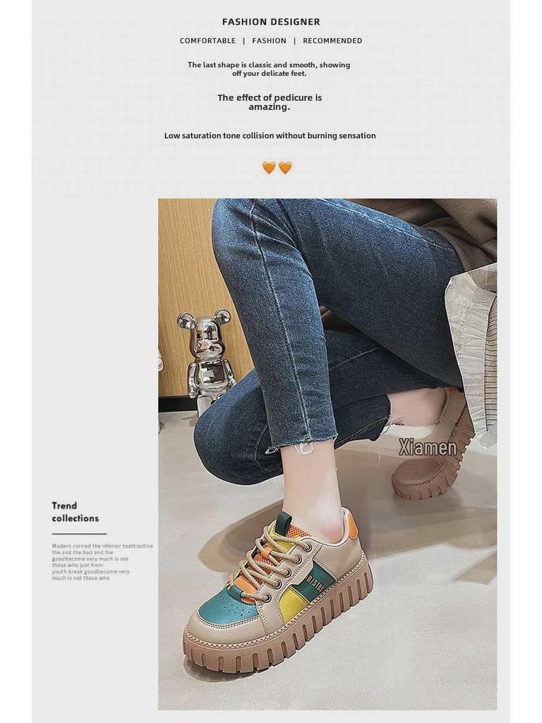 Весенние модные женские туфли в стиле Форреста Гампа 2025 года — повседневные, универсальные, мягкие кроссовки для студентов