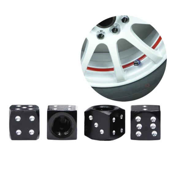 4шт игральные кости дизайн пылезащитный клапан колпачки мотоциклы электромобили шины крышка стержня шины