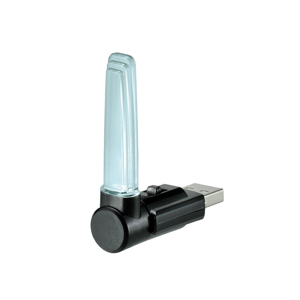 CARMATE Автомобильная светодиодная хрустальная лампа USB синяя CZ406