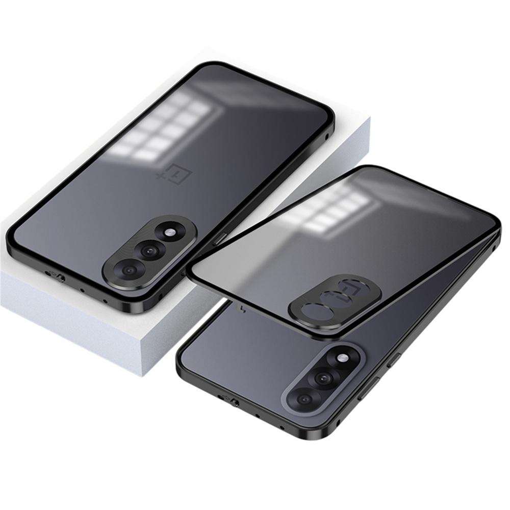 For OnePlus Nord 5 5G/Ace 5 Ultra 5G Matte Case Aluminium Alloy + PC Phone Cover Pop-Up Snap Lock