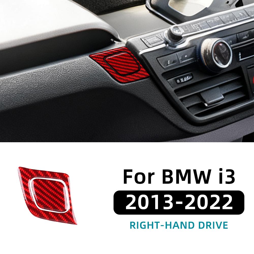 Carbon Fiber Interior Sticker for BMW i3 2013-2022 Dashboard AC Panel Side Button Panel Trim