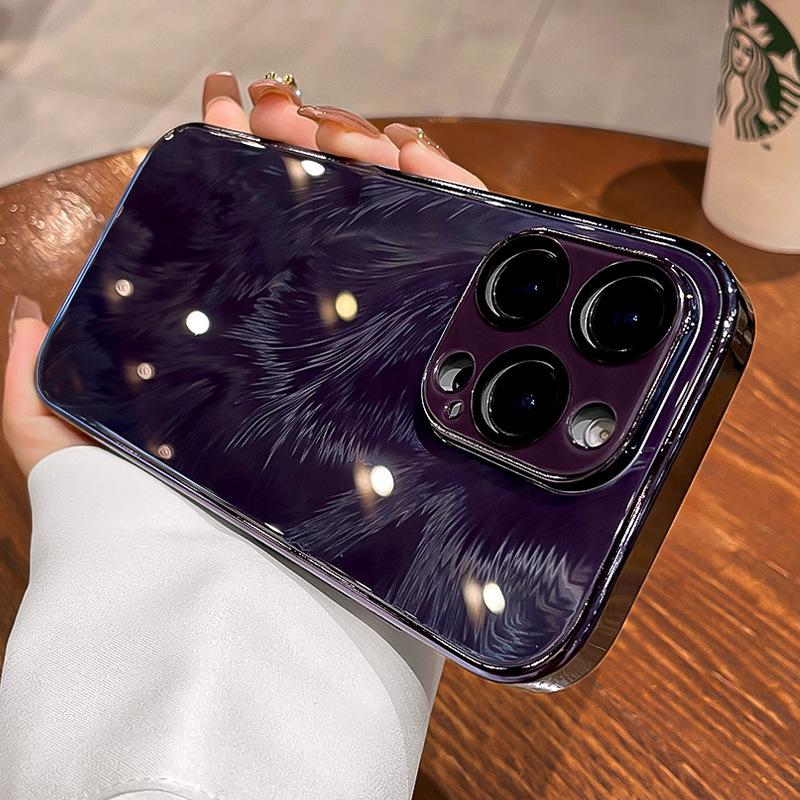 Чехол Apple 16 Pro Max iPhone 15 Pro со стеклом Ice Crystal, противоударный, с полным покрытием