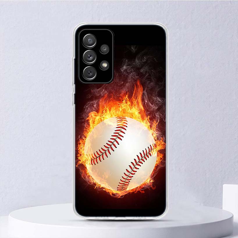 Спортивный мягкий чехол в стиле бейсбола для Samsung Galaxy A17 A16 A26 A36 A56 A15 A14 A13 A55 A54 A53 Чехол для телефона A25 A35 A24 A34 A23 A33 A05S
