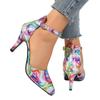 Ladies Shoes Fashion Ankle Strap Women Pumps Spring Pointed Toe Shallow Mixed Colors Buckle Dress Stilettos or Thin Heels Shoes