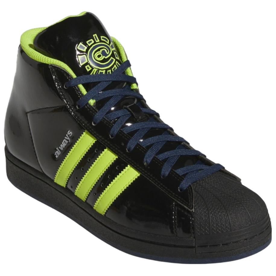 Всегда Делай То, Что Должен Делать x adidas Pro Model ADV Черный Полу-Солнечный Слайм Унисекс Кроссовки Основной Черный Коллегиальный Синий JP7637
