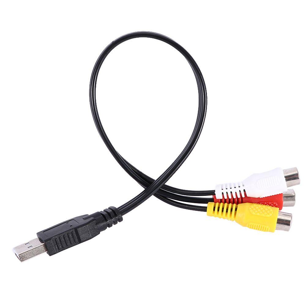 HDTV TV Male To Female USB Male AV Cord Video Cables Video Adapter Converter Cable