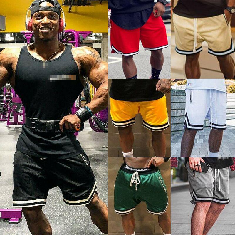 Lightweight Mens Fitness Shorts Perfect For Daily Wear With Comfy Style And Solid Pattern