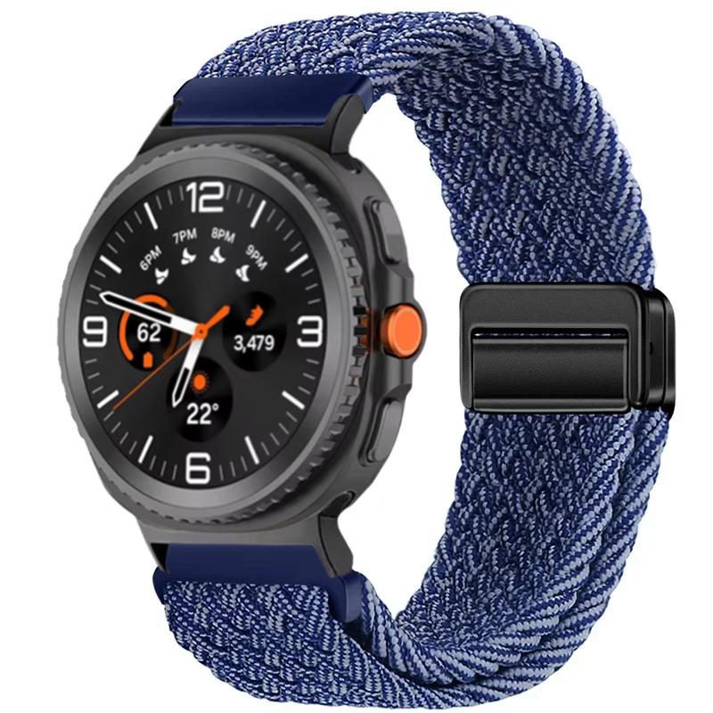 Плетеный нейлоновый ремешок для Samsung Galaxy Watch 8 44 мм 40 мм 8 Classic 46 мм Браслет с магнитной застежкой Ремешок для Galaxy Watch Ultra 2026 47 мм