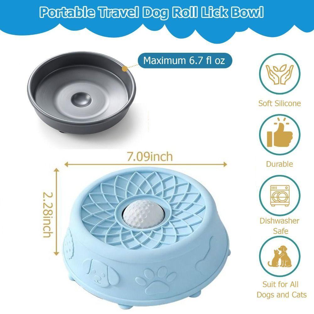 Training Pet Lick Toys Interactive Snack Bowl For Dogs Cats Yogurt Licking Plate  For Dogs Cats