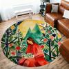 1pc Garden Nature Round Chair mat office Area Rug - Non-Slip, Floor Mat for Office, Bedroom, Ideal home decor gift p0105121