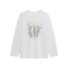 GAP Women's Logo Print Loose Long Sleeve Knitted Top