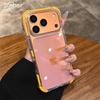 Для iPhone 17 Air 16 15 14 Pro Max Прозрачный Ультратонкий Акриловый Бронированный Чехол Четыре Угла Ударопрочный ТПУ Оранжевая Задняя Крышка