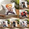 Cool Cartoon Japanese Style Character Patterns Pillow Case Linen Pillow Case Sofa Home Decor Cushion Cover Cushion Cove