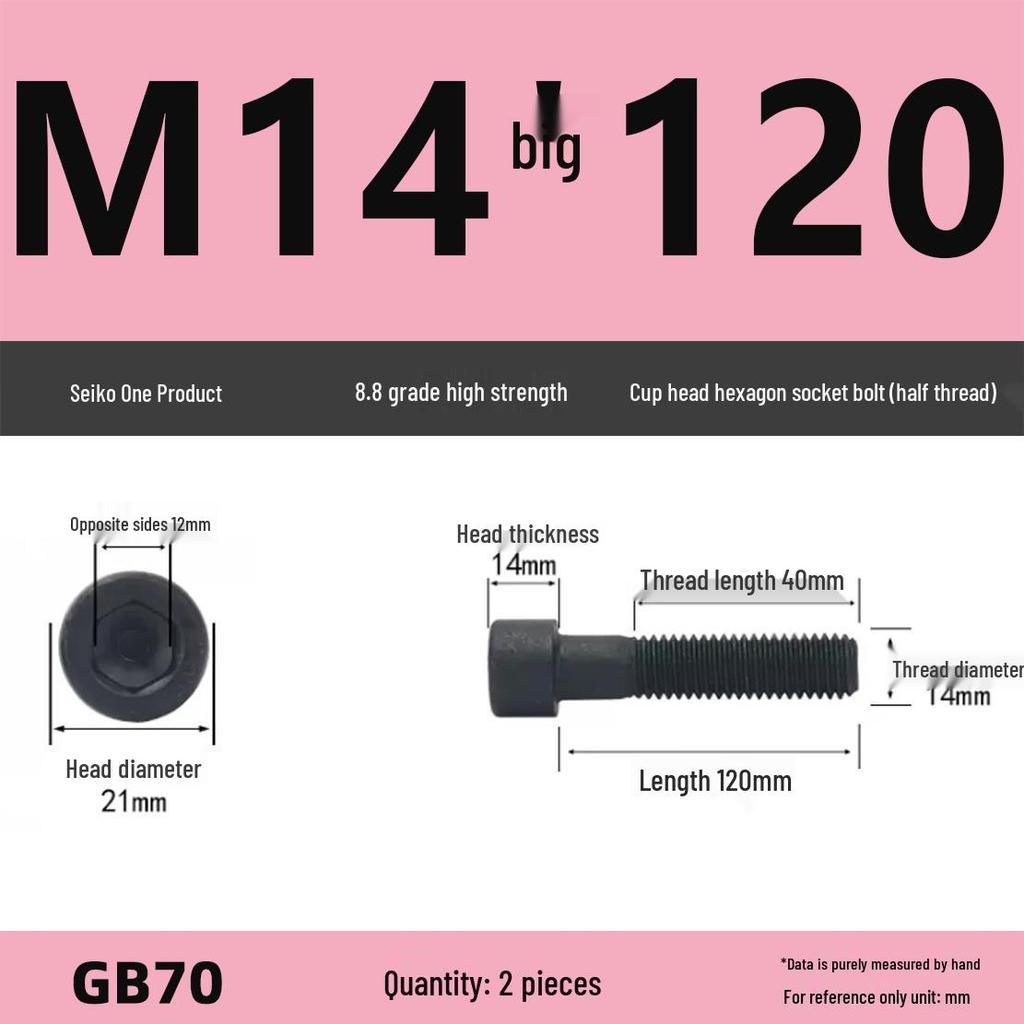 8.8 High-Strength Socket Head Cap Screw Bolt (M4-M16)