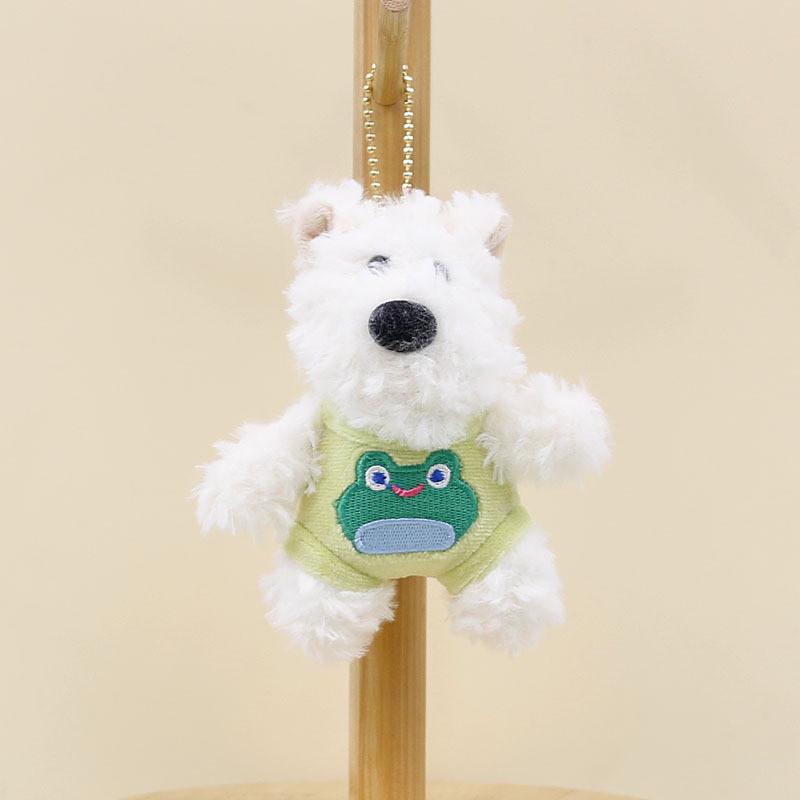 Charming And Cute Westie Plush Toy Keychain Adorable Dog Bag Accessory