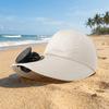 Solid Color Rechargeable Cooling Baseball Cap Rechargeable Sunshade Hat for 3.7V600mAh Women