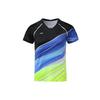 Футболка Li Ning Badminton Series Quick-Dry Professional Competition Sports для женщин, стандартные черные флуоресцентно-зеленые AAYQ094-3