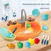 Популярный детский игровой набор для мытья посуды с циркуляцией воды и раковиной на тему животных для интерактивных ролевых игр