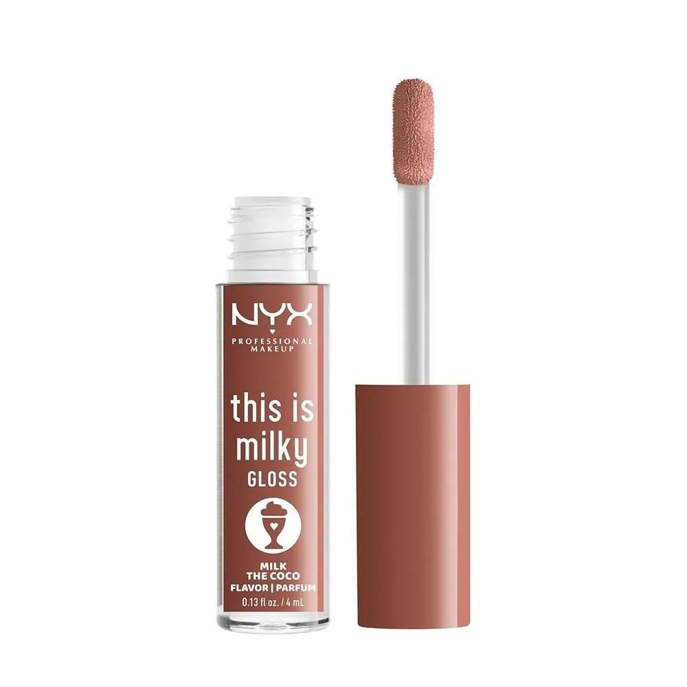 NYX This Is Milky Gloss 4ml 1 Pack Milk the Choco NYX PROFESSIONAL MAKEUP This Is Milky Gloss, Lip Gloss