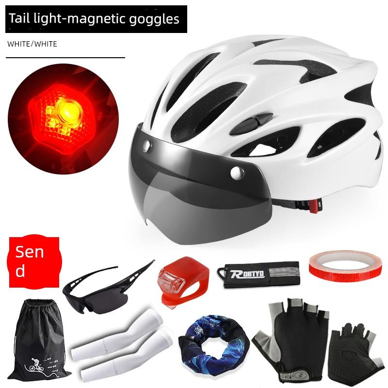 Men's and Women's Breathable Bicycle Goggles Helmet with Cycling