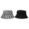 Double-sided Wearable Daisies Bucket Hat Men Women Caps Summer Panama Fold Sun Fishing Fisherman Hat