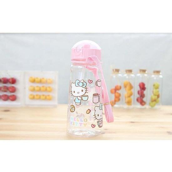 Lilpang Hello Kitty Premium Straw Water Bottle, a Popular Character In Korea