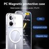 Ударопрочный Магнитный Чехол с Беспроводной Зарядкой для Xiaomi Poco X8 Pro Max PocoX8ProMax PocoX8Pro 5G Прозрачная Задняя Крышка Чехол для Телефона