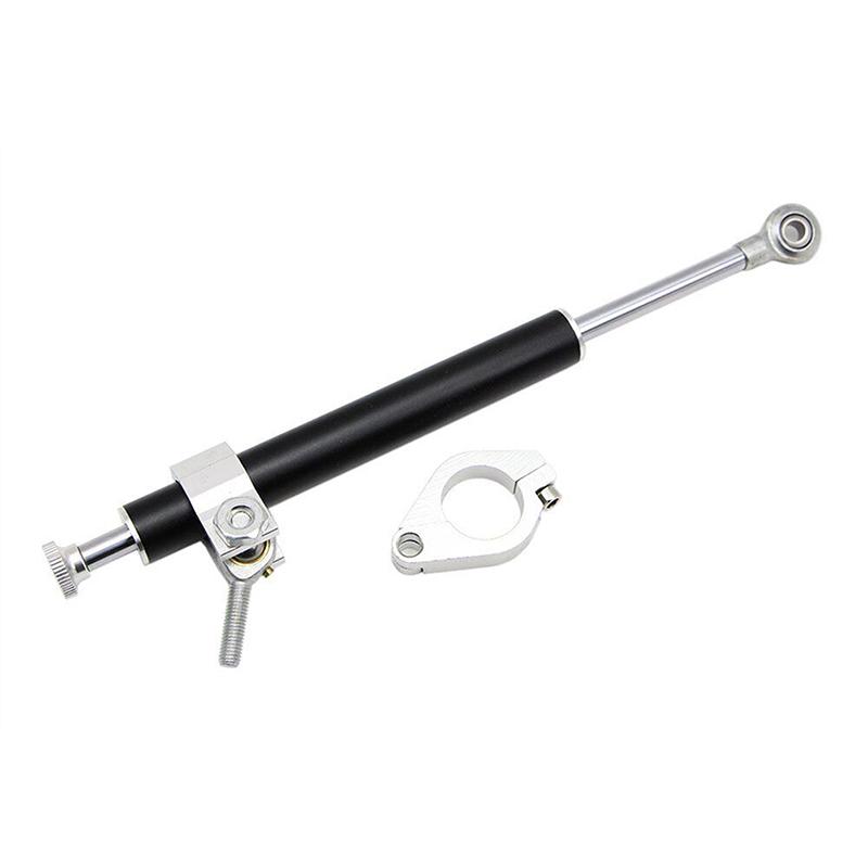 Universal Motorcycle Steering Damper Stabilizer Aluminum Linear Adjustable Balancing Lever Stabilizer 330mm Accessories