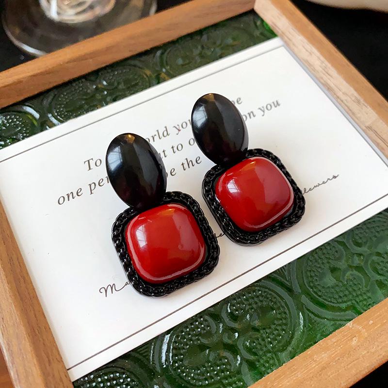 Серьги-пусеты «Серебряная игла» с тигровым глазом - Ретро, Высококлассные, Нишевый Универсальный Стиль и Элегантный Темперамент