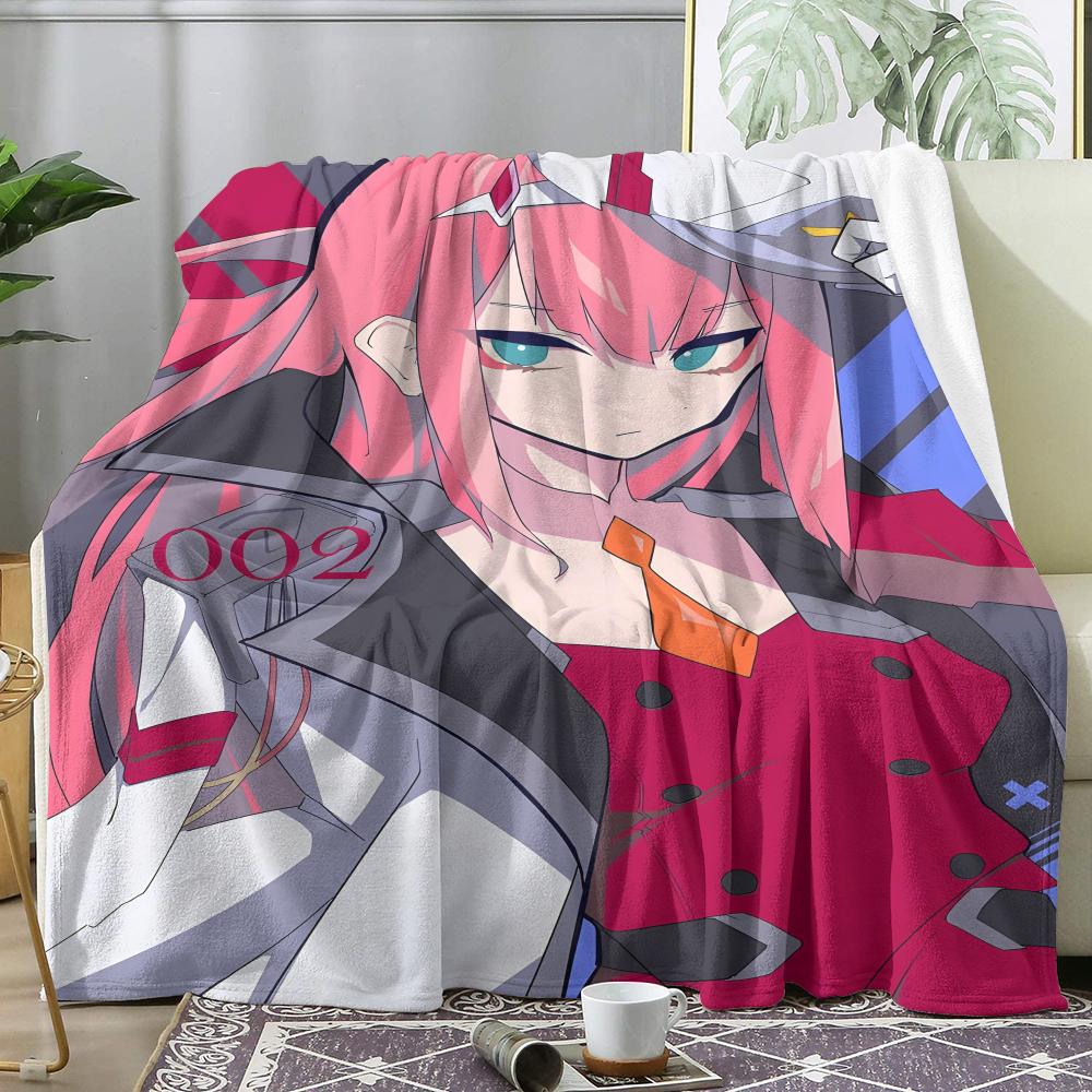 D-Darling In The Franxx Плед Мягкий Фланелевый Плед Летний Кондиционер Плед Легкий Прохладный Плед Для Сна На Диван Кровать Диван Путешествие