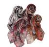 Ramadan Hijab 90*90cm Tie-dyed Ombre Cotton Viscose Square Scarf Muslim Headscarf Wrap Shawls Islamic Headband Scarves For Women