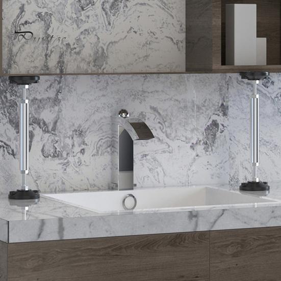 1 пара опорных ножек для мебели, регулируемые телескопические стойки из нержавеющей стали, простая установка, опорные ножки с противоскользящими накладками для кровати, дивана, комода, телевизора