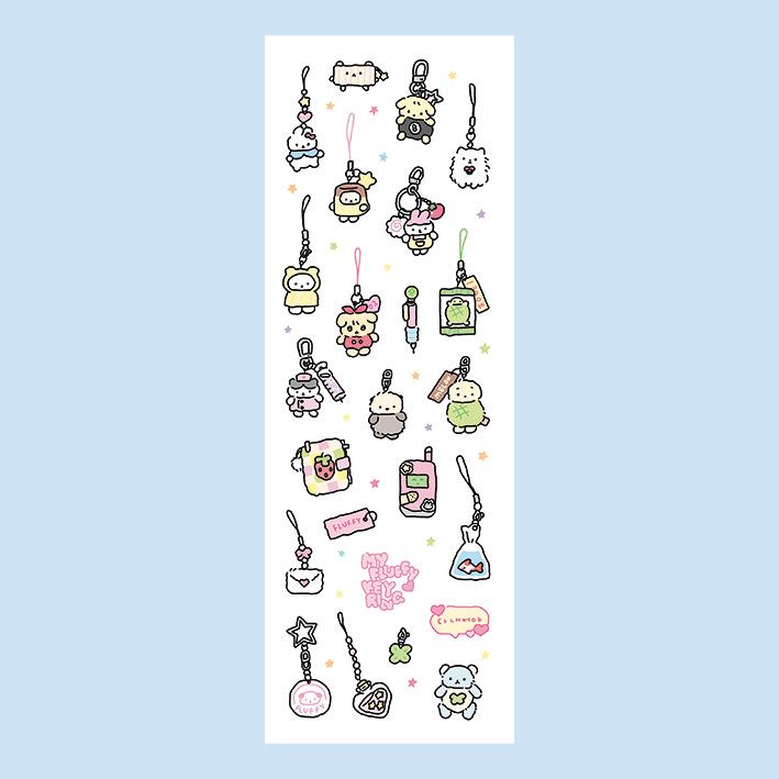 Korean Cute Hand-Drawn Doodle Rabbit Stickers for DIY Decoration
