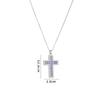 Stainless Steel Plated Pendant Necklace Women With Crystal Zircon Cross Charm Fashion Minimalist Locket Chain Jewelry