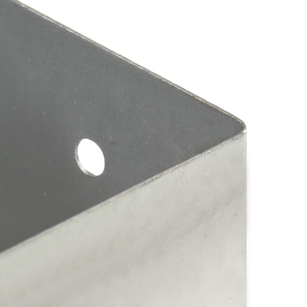 Vidaxl Podstawy Słupów, 4 Szt., Galwanizowany Metal, 71 Mm