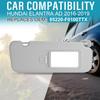 Grey Right Passenger Side Sun Visor With Mirror Compatible With Hyundai Elantra 2016 2017 2018  Replace#85220-F0100TTX