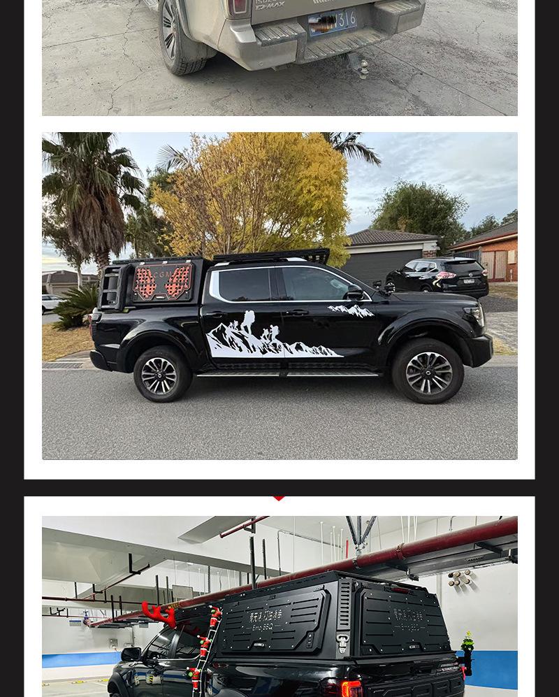 F150 15-20 Three-Fold Full-Height Truck Bed Canopy Cover for Off-Road Modification