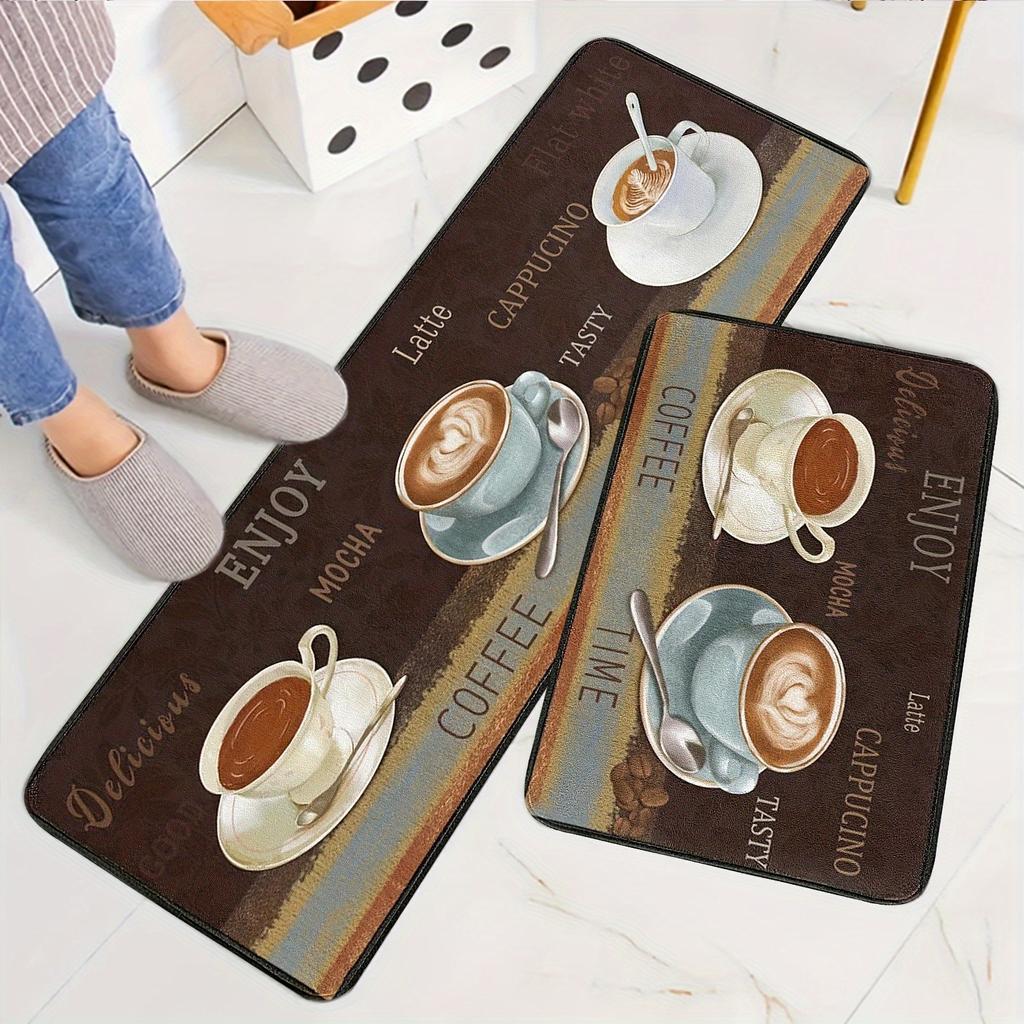 1PC Buttle Tea Hamster Kitchen Rug Non-Slip Door Mat Pop design Bathroom Rug Bath Mat Carpet for Home Sink Laundry ecoreeree