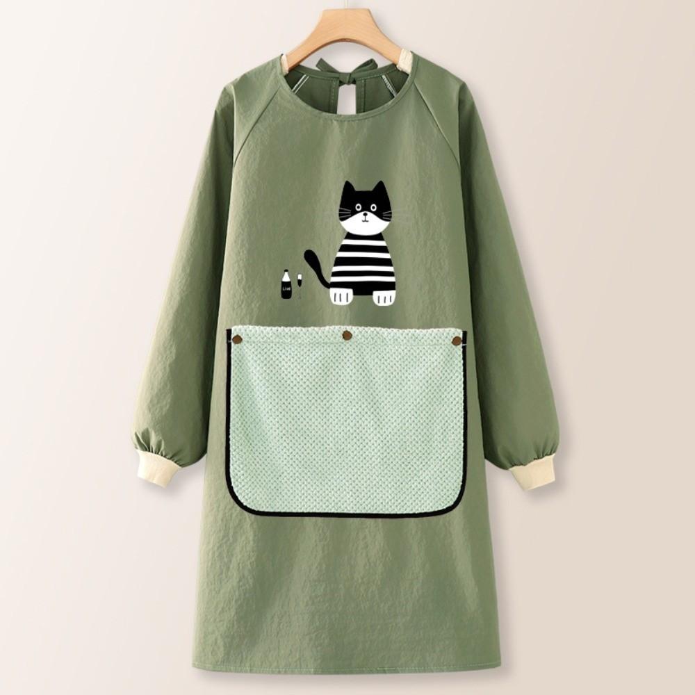 Кухонный фартук с салфеткой из таслона Рабочая одежда Кавайные кофейные комбинезоны для домашнего использования