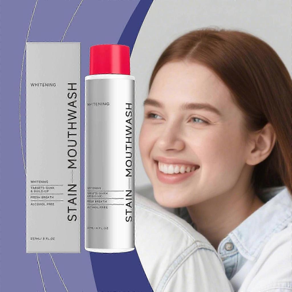 3pcs Stain Whitening Mouthwash, Gunk Removing Mouthwash for Fresh Breath, Hydrogen Peroxide Mouthwash to Promote Whiter Teeth, Peroxide Rinse
