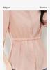 V-neck design with seven quarter sleeves, spring new style, waist cinching, slim fit, slimming top for women