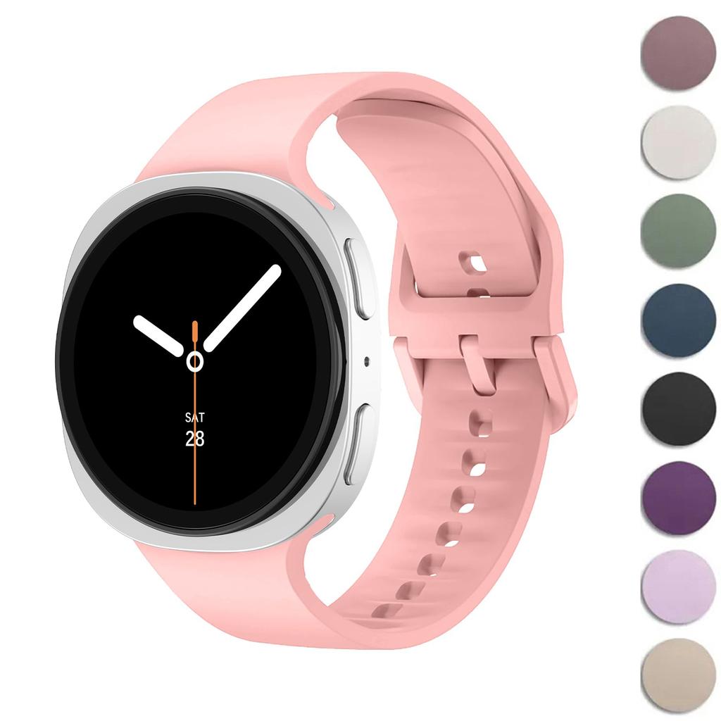 Ремешок для Samsung Galaxy Watch 8 classic 46 мм Аксессуары pulseira Спортивный силиконовый браслет correa Ремешок Galaxy Watch 8 44 мм 40 мм