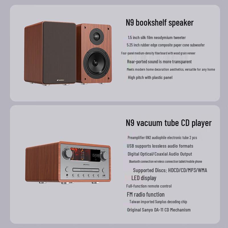SANSUI N9 HiFi ламповый усилитель Аудиосистема (Китайская версия)