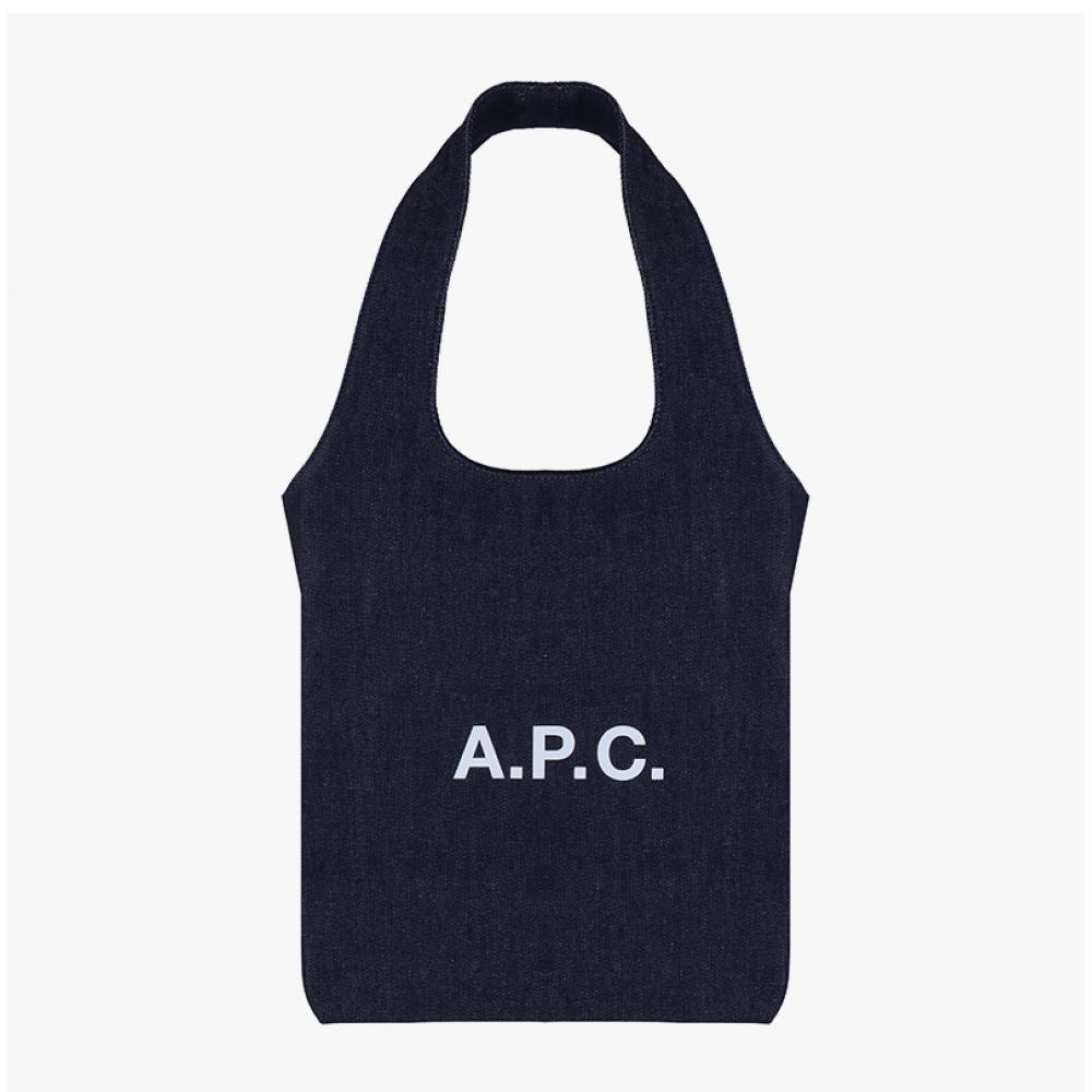 Apc Ninon Small Denim Tote Bag Cocsx M61861 Iai Indigo